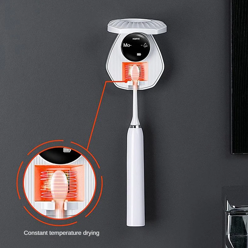 Portable Electric Toothbrush Sterilizer UV Disinfection Bathroom Toothbrush Drying Holder Travel Portable Household Sterilizing