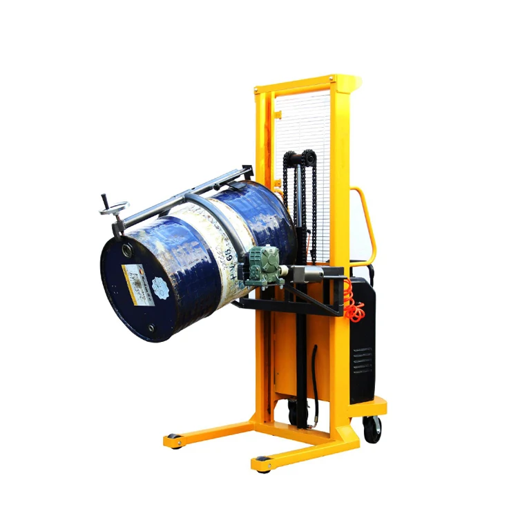 # Factory Direct 350kg Oil Drum Elevator Forklift Hydraulic Oil Drum Hand Pallet Truck Oil Drum Carrier Lift Stacker For Sale