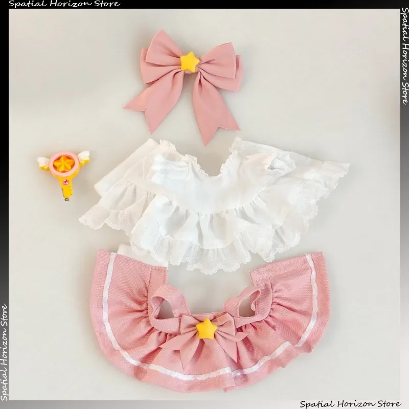 Ropa para muñecas labubu lcothes de 15/17cm, traje Kawaii Cardcaptor Sakura estilo Labubu Idol, accesorios de ropa para muñecas