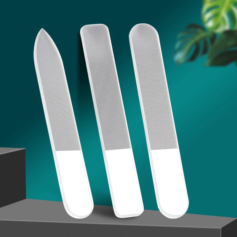 

【L】1Pcs Nano Glass Nail File Buffing Natural Nail Files Crystal Nail Shiner Buffer Polisher Clear Art Manicure For Natural Nails