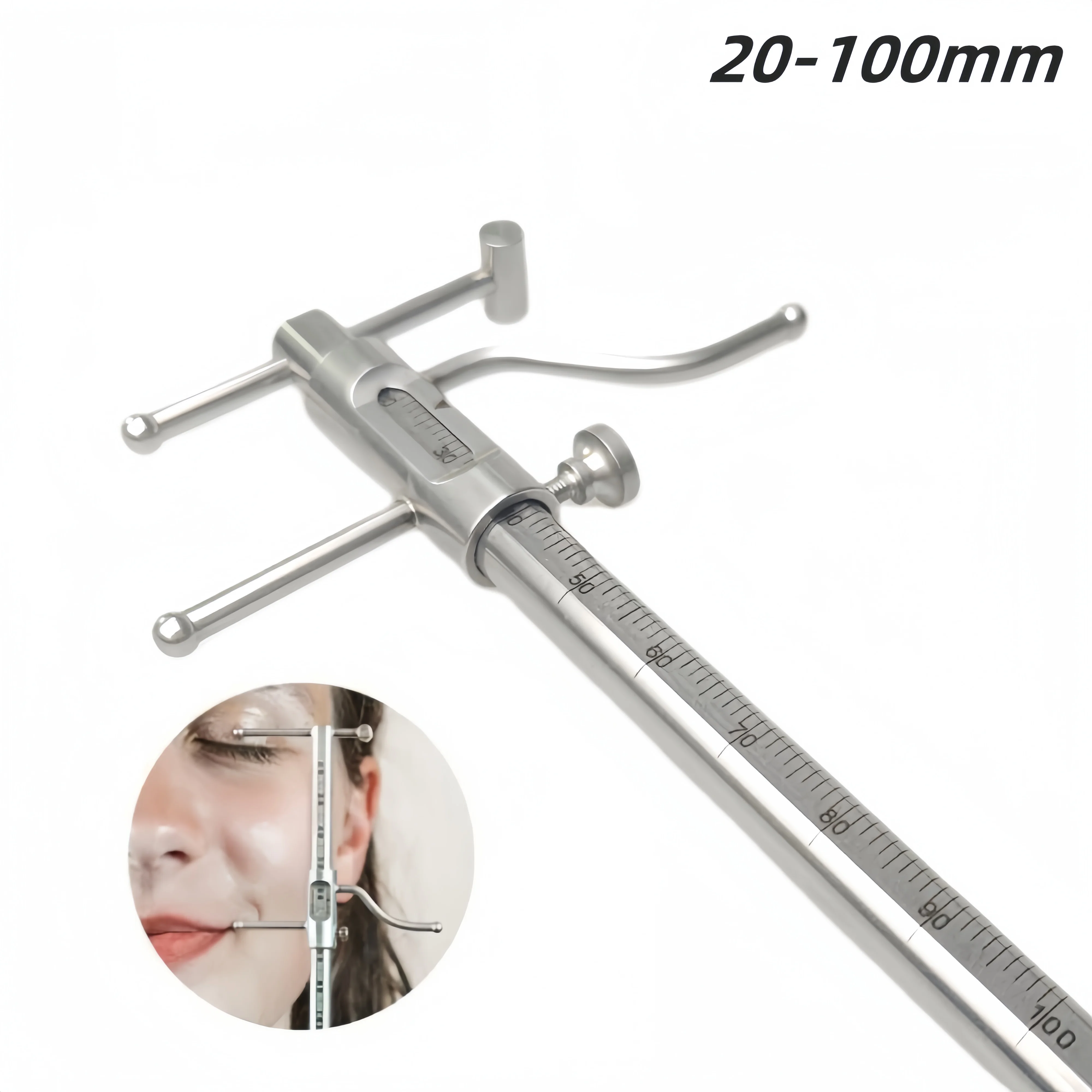 Dental Implant VDO Ruler Venus Apollo Gauge for Measuring Dentures Prosthetics 20 to 100mm Calipers JUMTOP