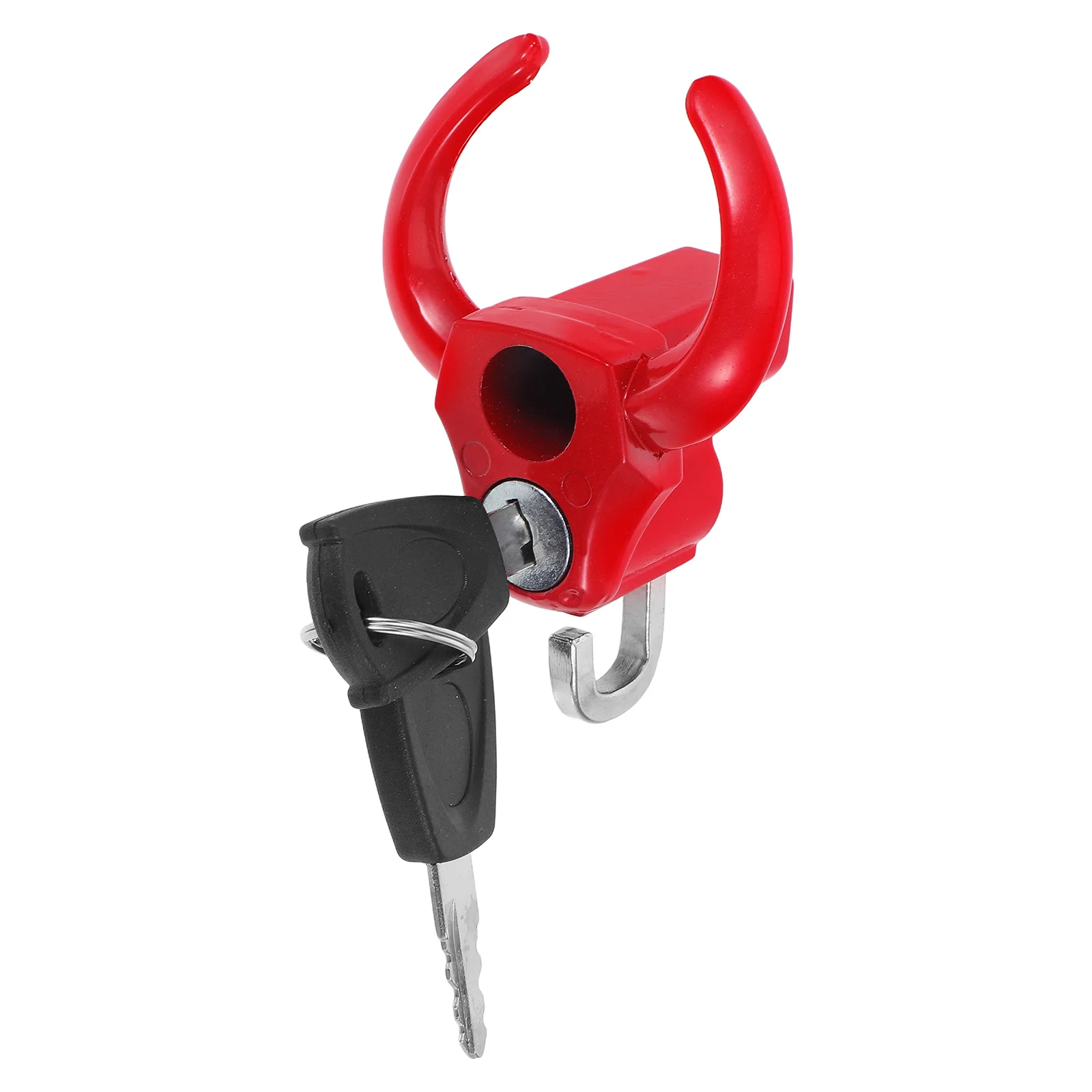 

Red Universal Motorcycle Hook Heavy Duty Hanger for Electric Scooter Bike Handlebars Secure Holder Anti Theft