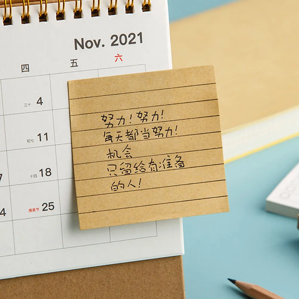 

Adhesive Notepads Office Supplies Memo Stickers Tearable Note Pads School Desk Fridge Wall Boards Computer Use