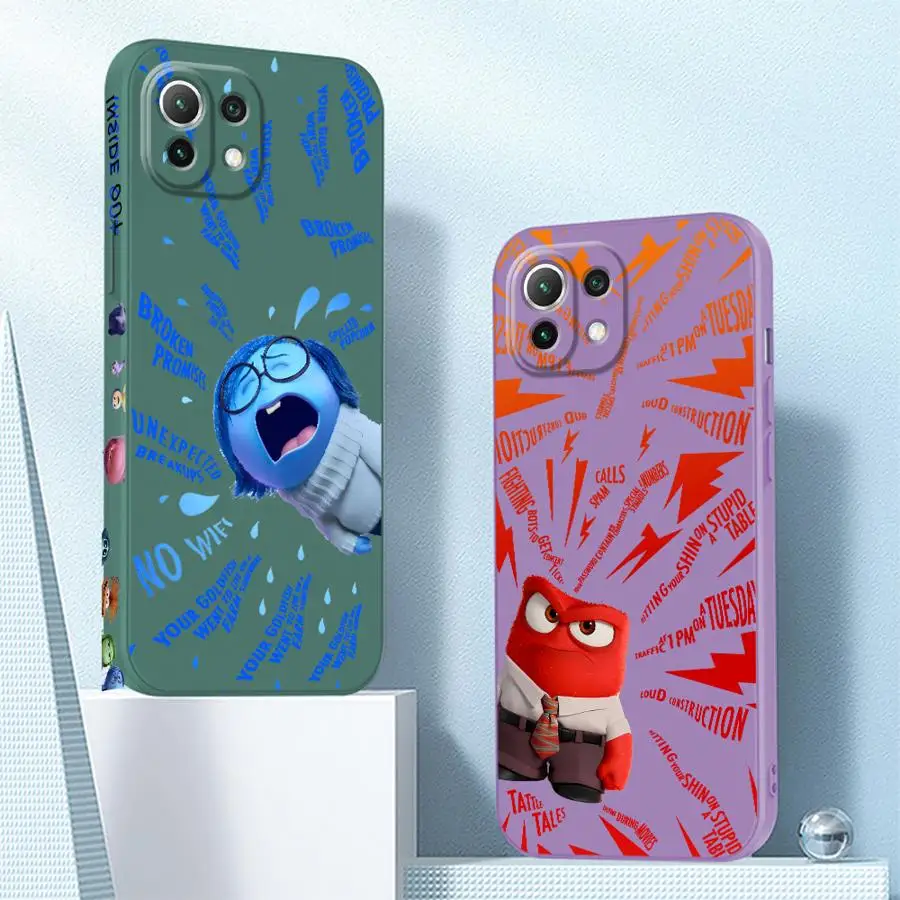 Disney Inside Out 2 Phone Case for Xiaomi Mi 11 Lite12T  10T 11T Pro 13 pro Poco X3 Pro F4 F5 X4 X5 Pro X3 nfc Soft TPU