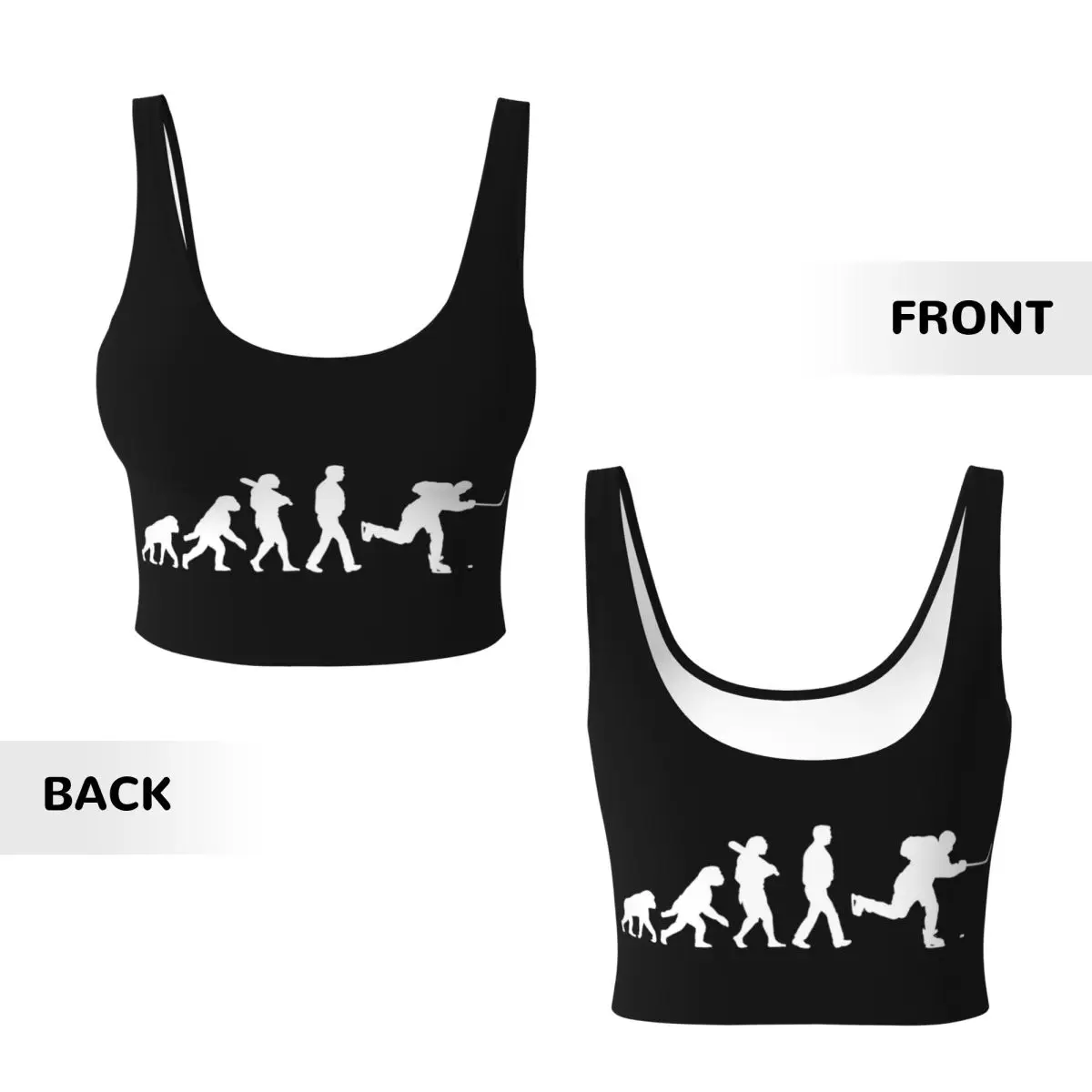 مخصص تطور الهوكي المرأة سترة رياضية الصدرية الصالة الرياضية تجريب عالية التأثير اليوغا المحاصيل تانك القمم