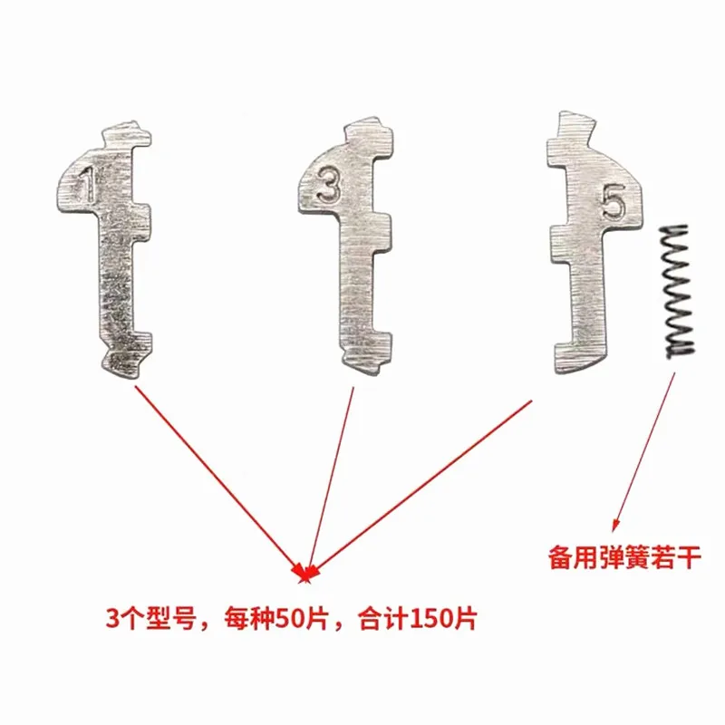 150 개/몫 TOY48 자동차 잠금 리드 플레이트 도요타 자동차 잠금 수리 키트 액세서리 10pcs + 봄 자물쇠 공급