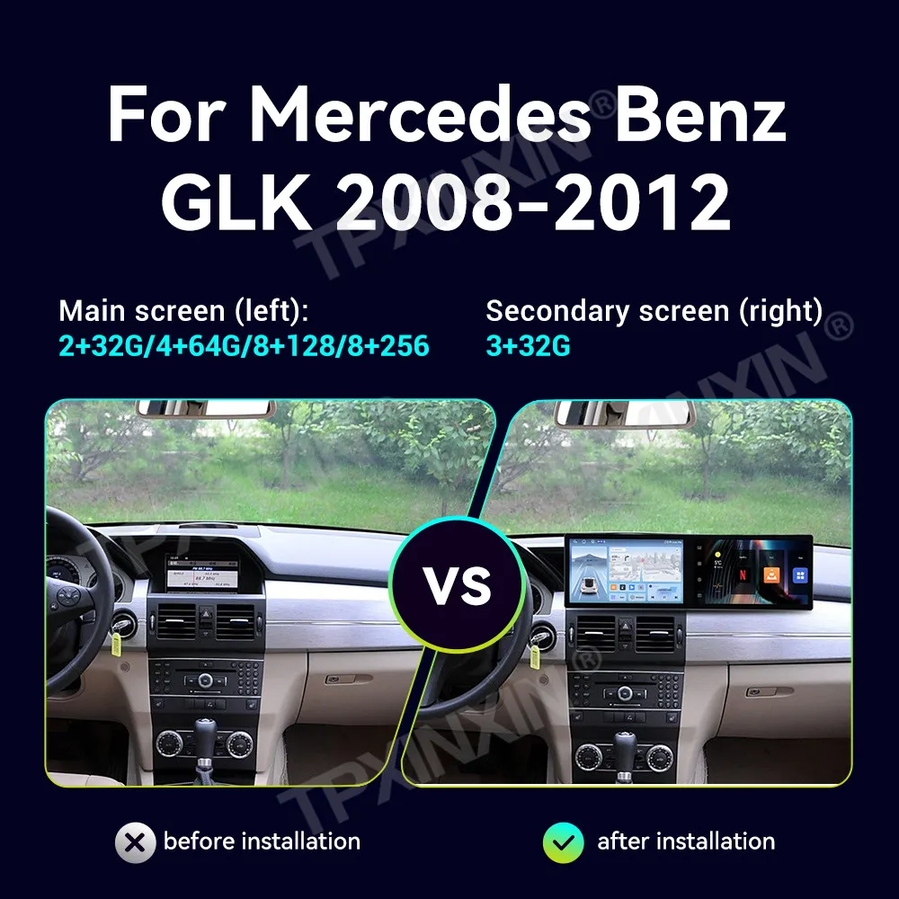 Touch Screen Car Radio For Mercedes-Benz GLK 2008-2012 Android GPS Automotive Multimedia Auto Radio Stereo Receiver Head Unit