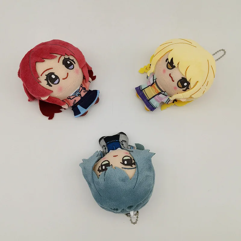 12cm School Idol Master Plush Cartoon Anime Plushie Ume Hanami Hiro Shinosawa Stuffed Figure Model Room Decor Toys Doll Kid Gift