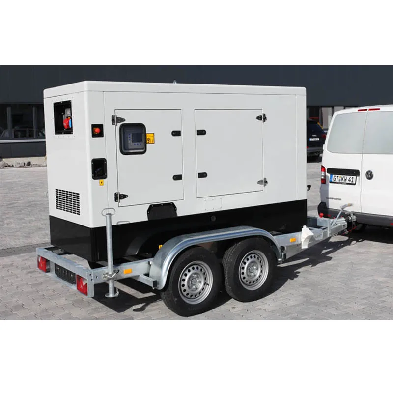 Trailer Generator Power Solution 20kw 30kw 50kw 80kw Mobile Trailer Type Diesel Generator Set