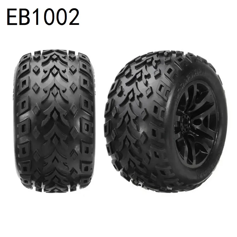 2pcs 141mm Tire Wheel Tyre EB1002 for JLB Racing CHEETAH 11101 21101 J3 Speed 1/10 RC Car Upgrade Parts Spare Accessories