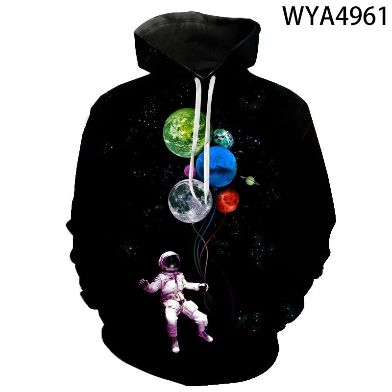 Universe Starry Sky Astronaut Element 3D Printed Hoodies Men Women Long Pattern Sweatshirt Coat Cool Fashion Streetwear Pullover