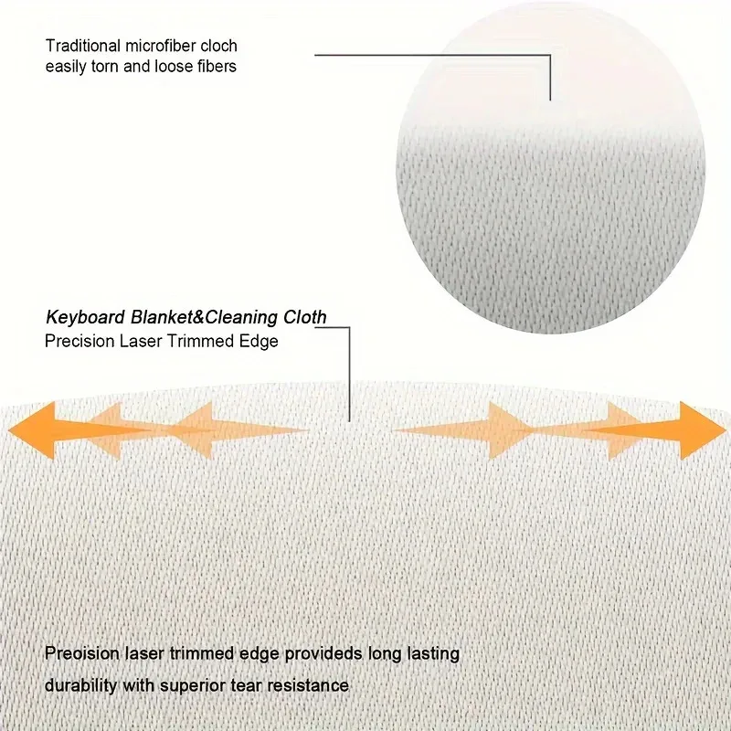 قماش تنظيف من الألياف الدقيقة مع شاشة حماية من بصمة لوحة المفاتيح للوحة المفاتيح ماك بوك قماش مقاوم للغبار Air15 " /15"Pro 13"/14"
