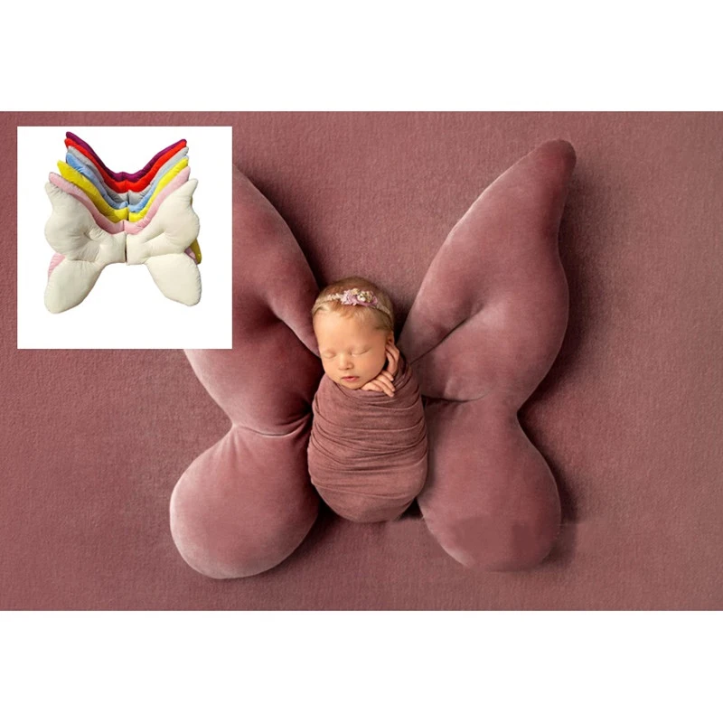 New Born Photography Props Posing Wing Butterfly Pillow Cushion Baby Shooting Accessories