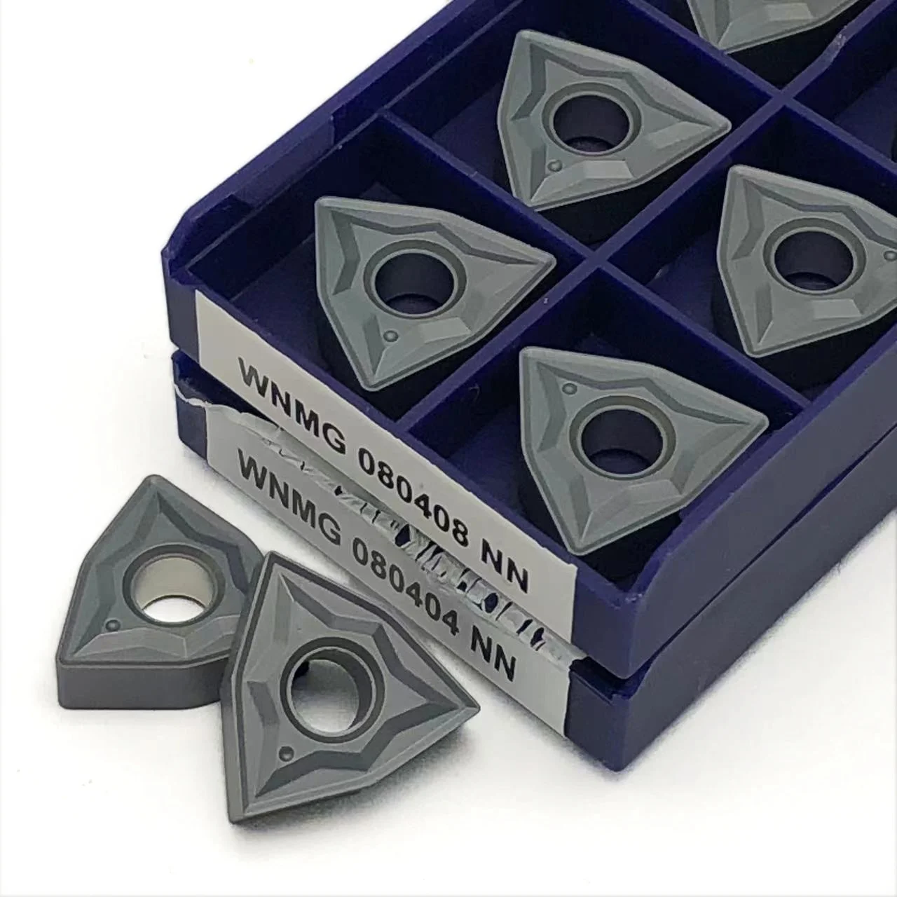 Máquina de corte CNC Torno Carbide Blade, WNMG 080404 NN LT10-PVD, WNMG 080408 NN LT10-PVD, WNMG080404, 10 pcs