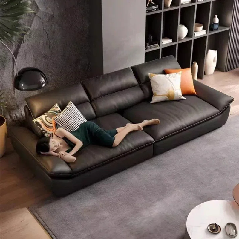 

King Size European Living Room Sofas Wooden Nordic Daybed Recliner Sofas Modern Minimalist Canape Salon Bedroom Furniture