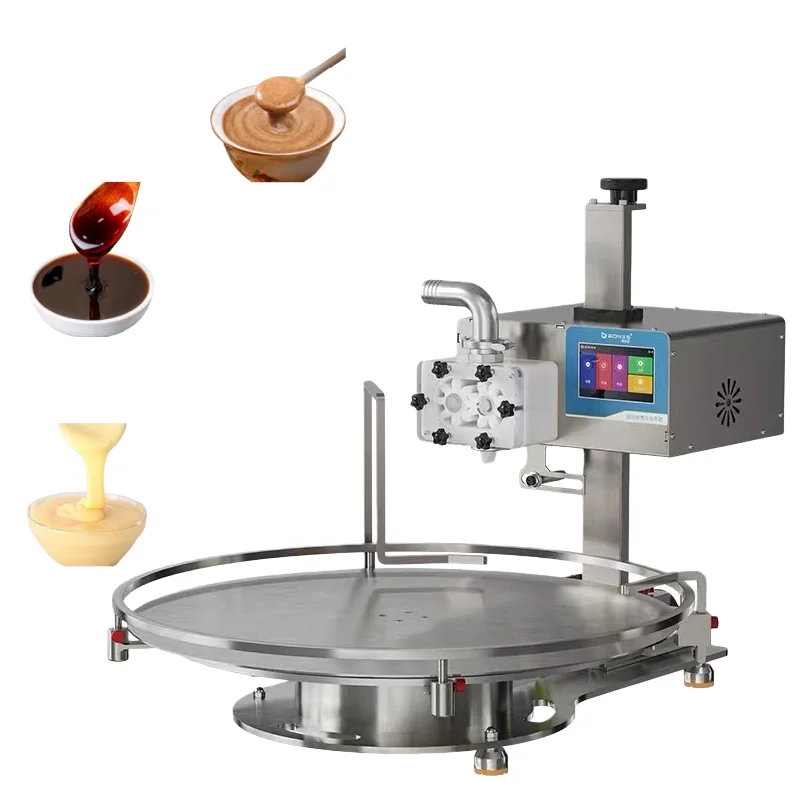 Automatyczna maszyna do napełniania płynów o wysokiej lepkości z obrotowym stołem, system butelkowy, specjalistyczne maszyny do napełniania z obrotowym stołem.