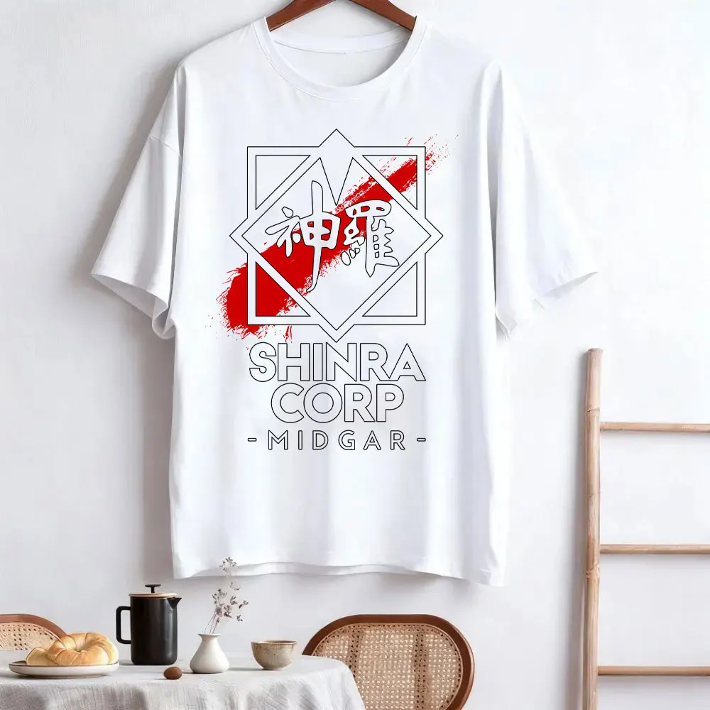Final Fantasy 7 Sephiroth Soldier Materia Tifa Video Game Shinra Electric Power Company Men Printed T-shirt Chocobo Short Sleeve