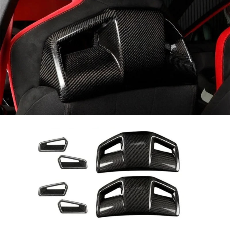 

High Quality Dry Carbon Fiber Car Seat Back Trim for 11th Gen Civic Type R FL5 Interior
