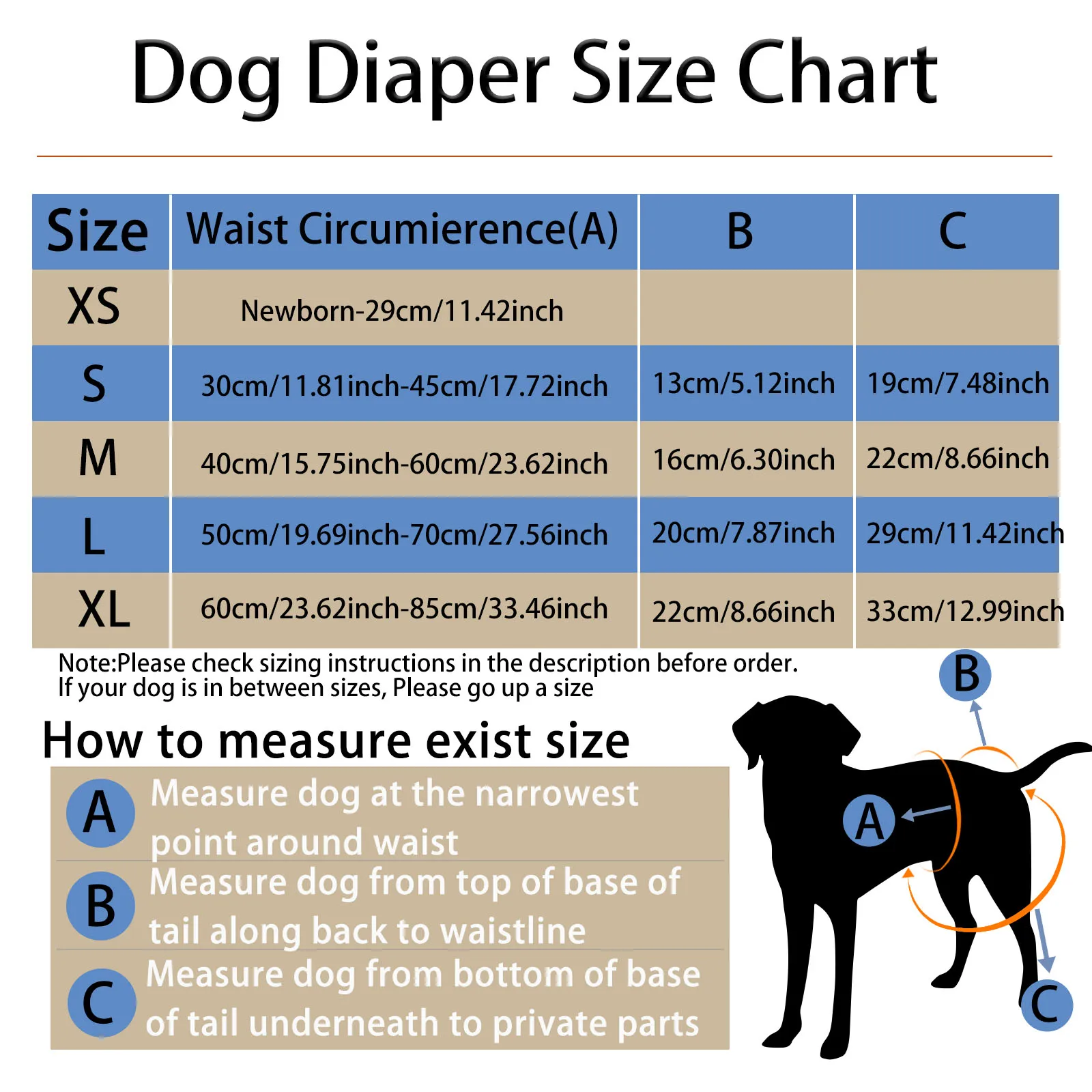 BIAI New1pc Reusable Female Dog Diapers Washable Cloth Diapers with Hook and Loop Waterproof Soft Polyester Fabric Dog Pants