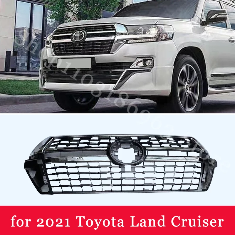 

Front Bumper Grill Radiator Grille for Toyota Land Cruiser 120 Prado LC200 2016-2021 TRD Modification Exterior Accessories