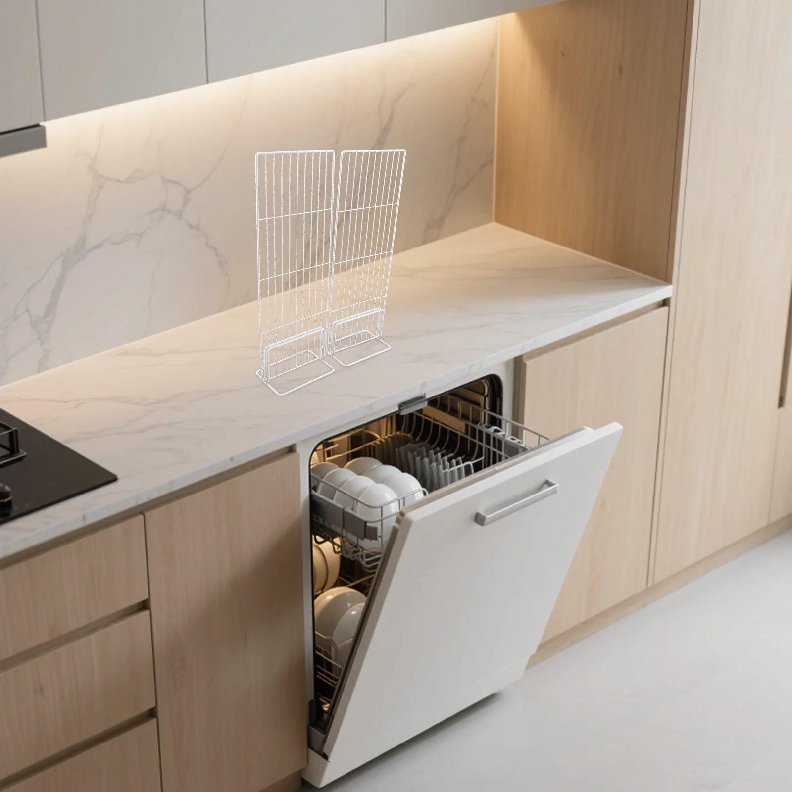 

Iron Wire Shelf Divider Freezer Organizer Chest Freezer Inserts Replaceable Refrigerator Divider Durable Material Simple Usage