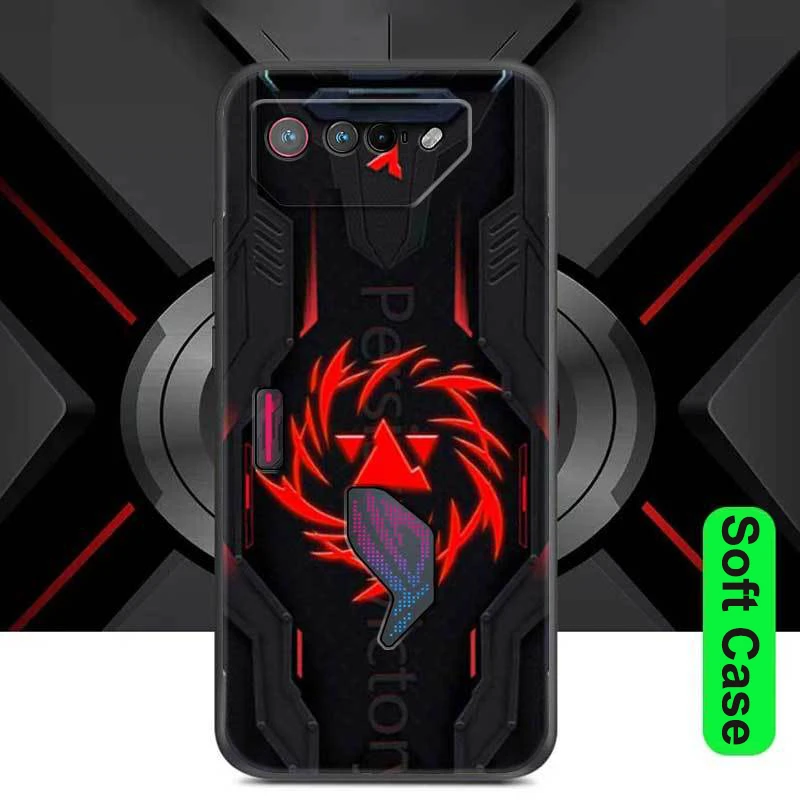 For Asus ROG Phone 7 Case ROG7 Pro Protector Silicone Soft Phone Back Cover ROG7 Cases for Asus ROG 7 Pro Fundas Shockproof Capa