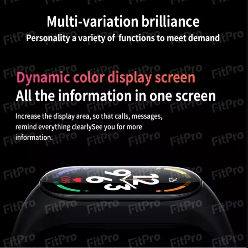 M7 Smart Band Watch Silicone Frequenza cardiaca Fitness Tracker Monitor della pressione arteriosa Smartwatch Sport impermeabile per Mi Band 7