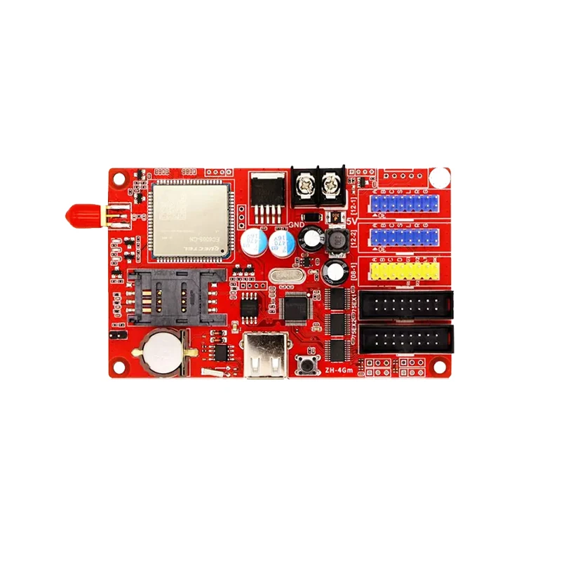 Air China 4GM4G04G54G8 cloud cluster GPRS remote 4G control card single and dual full-color LED display