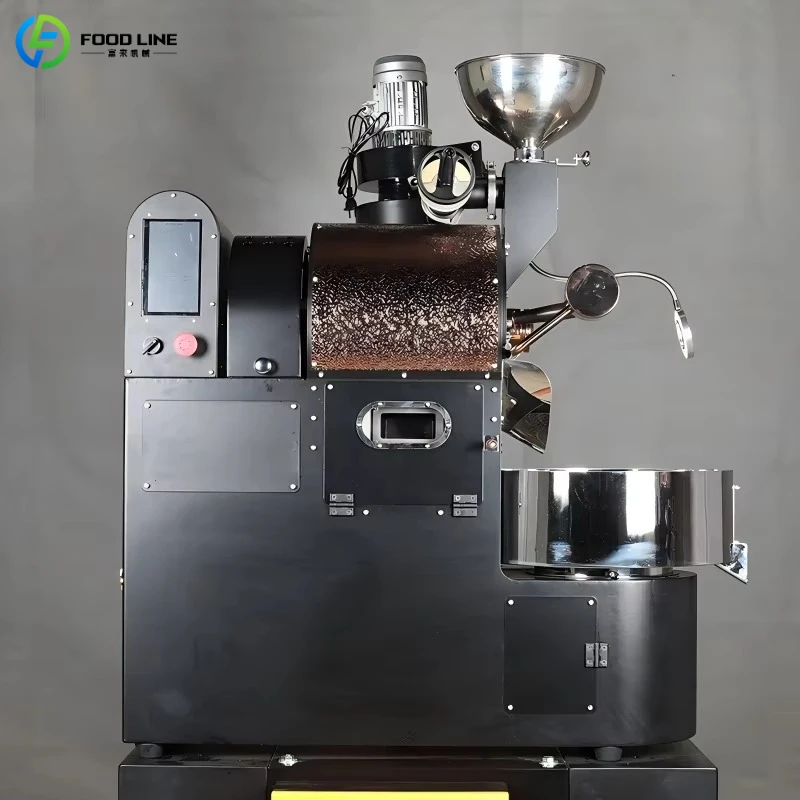 Customized 1kg 2kg 3kg Non Stick Drum Coffee Roasting Machine Coffee Bean Roaster Heat Insulation Coffee Roaster Prevent