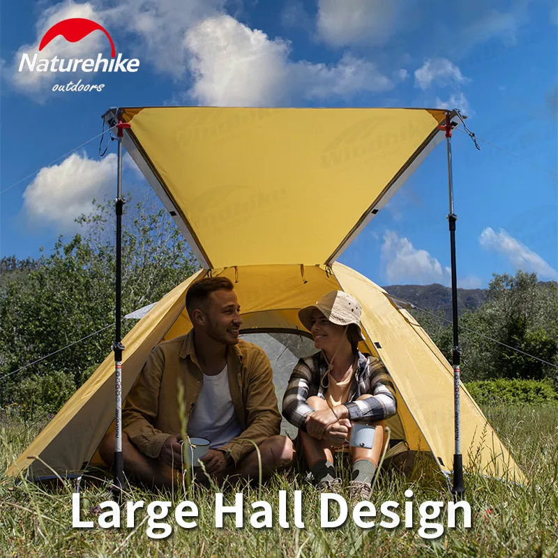 Imagem -03 - Naturehike-outdoor Tenda de Camping Portátil Tenda Familiar Ultraleve 24 Pessoa 2.1kg Impermeável Caminhadas Viagem P2000 Upf50 Mais Novo 2023