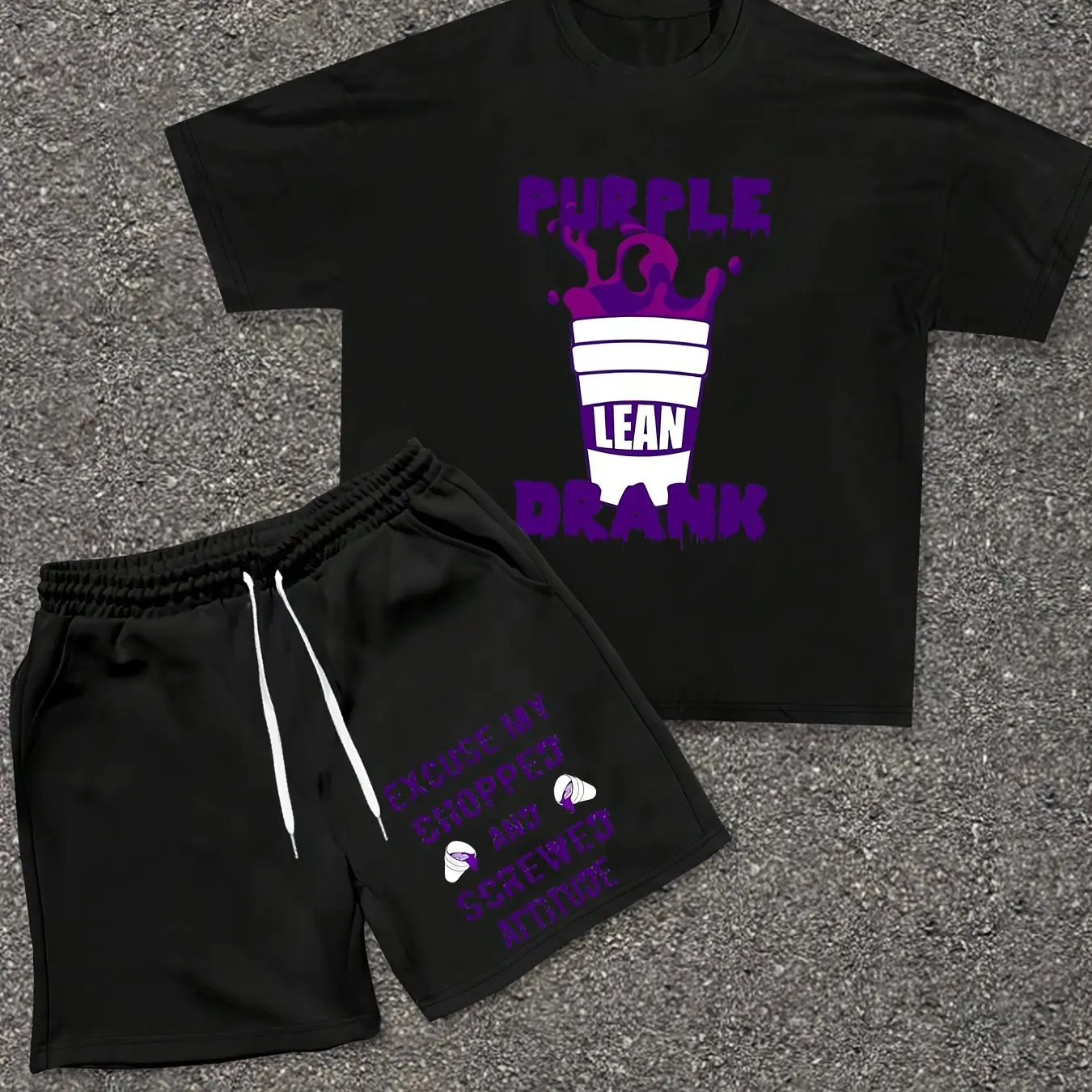 

American Hip Hop Y2K Creative Poison Print Men's Suit Summer Men and Women's New Retro Fashion Streetwear