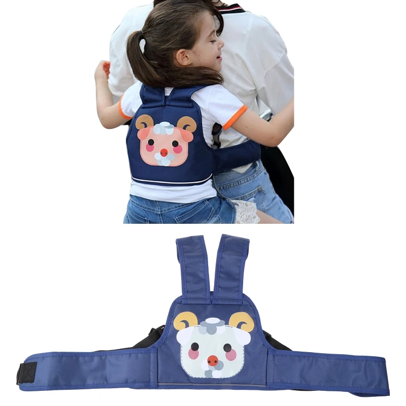 Baby Safety Belt with Cartoon Pattern Motorcycle Kids Safety Backpack Belt Toddler Safety Harnesses