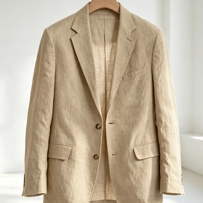 Men Casual Blazer, Notch Lapel Suit Jacket Single Button Business Jacket for Wedding Office Daily Wear Formal Event Clothing