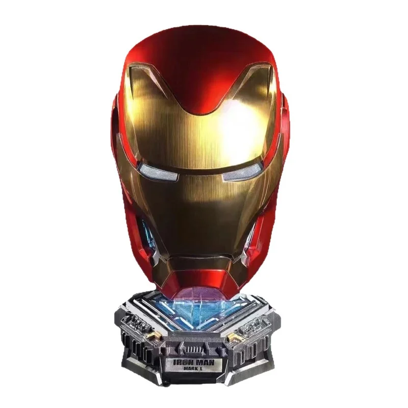 Mk50 Iron Man Figure 1:1 Wearable Cosplay Mask Voice-Activated Deformation Helmet Animation Derivative Collect Model Boytoy Gift