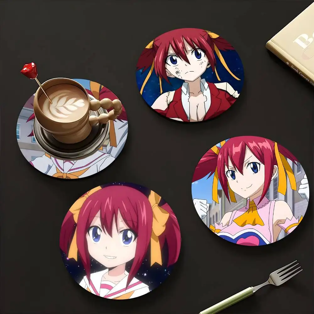 1pc Chelia Blendy Fairy Tail Wooden Coaster Colour Printing Cup Mat Home Desk Decoration Gifts