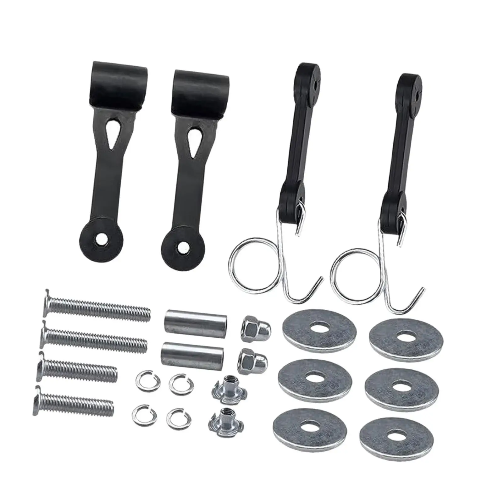 Latch Assembly Set Mounting Components Repair Spare Part Replaces Aluminum Alloy for Tractor Bagger with Hook for Lawn