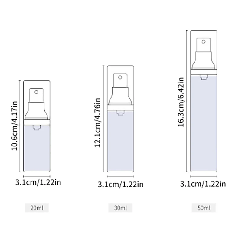 Récipient de crème de gratitude cosmétique HI, d'extraction à pompe de voyage, portable, sous vide, illable au quotidien, outils d'emballage, 20ml, 30ml, 50ml, 1 pièce