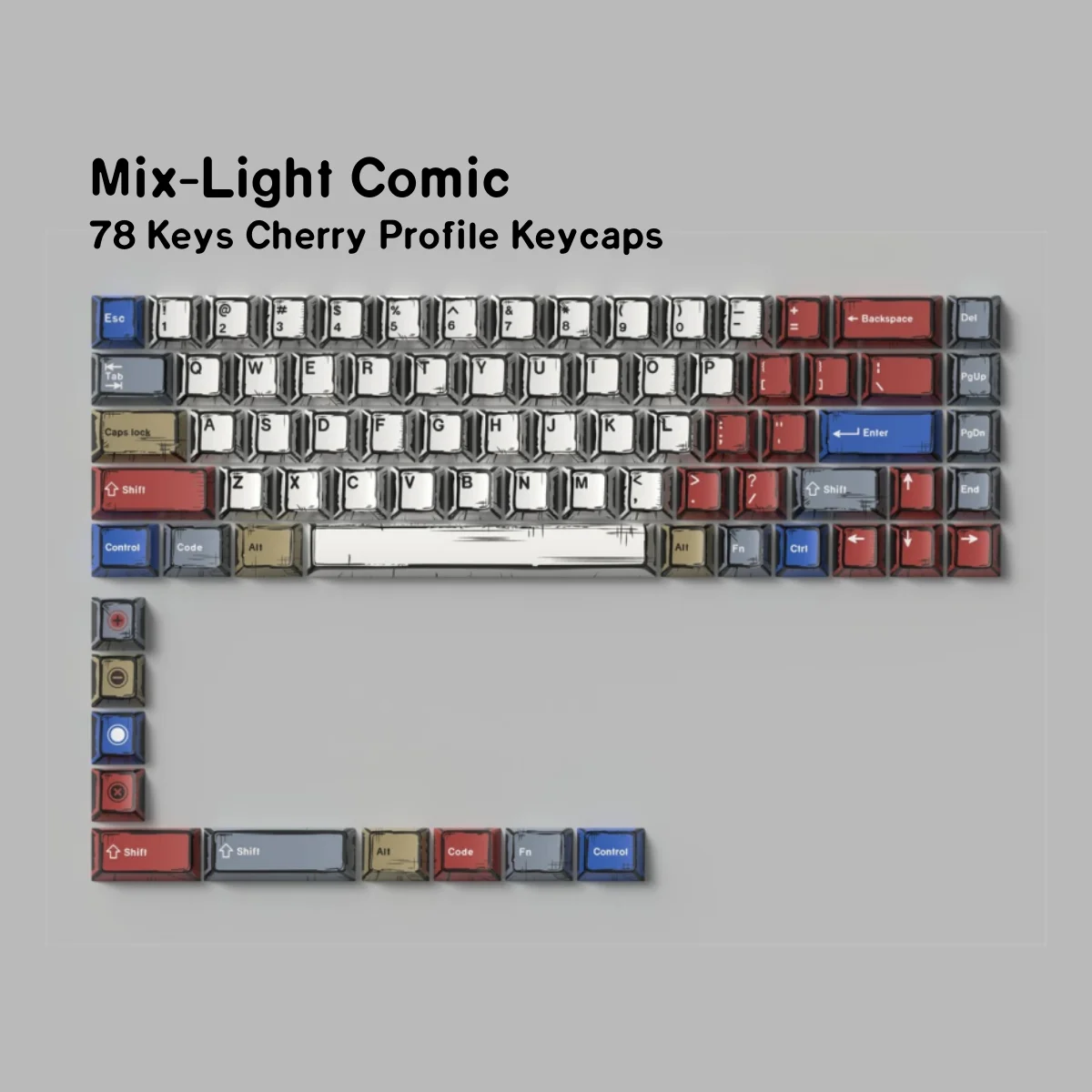 Comic Keycaps EVA 01 BOW Cherry Profile PBT Dye-Sub 78/151 toetsen voor mechanisch gamingtoetsenbord 61/61/63/64/68 MX-schakelaars
