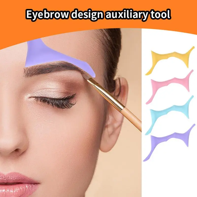 Eyebrow Shaping Stencils Eyebrow Guide Beauty Tools With Six Shapes To Fit The Eyes Easy Makeup For Commute Business Trip And