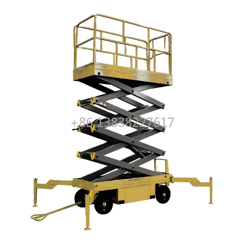 500-1000kg Load Hydraulic Mobile Scissor Lift Table Customizable Lifting Height Aerial Work Platform New view 5