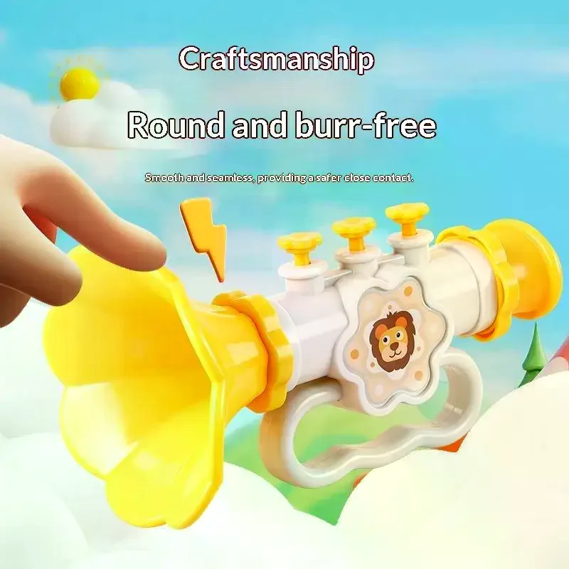 Baby Cartoon Trumpet Whistle Toy Musical Instrument Early Education Blowing Horn Toy Kids Mini Blowing Trumpet Toys Cute Gift