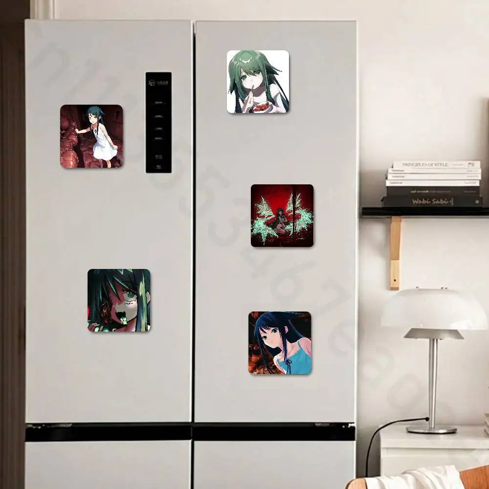 The S-Song Of S-Saya Fridge Magnet Personalized Magnetic Durable Plastic Square Picture Surface Fridge Magnets