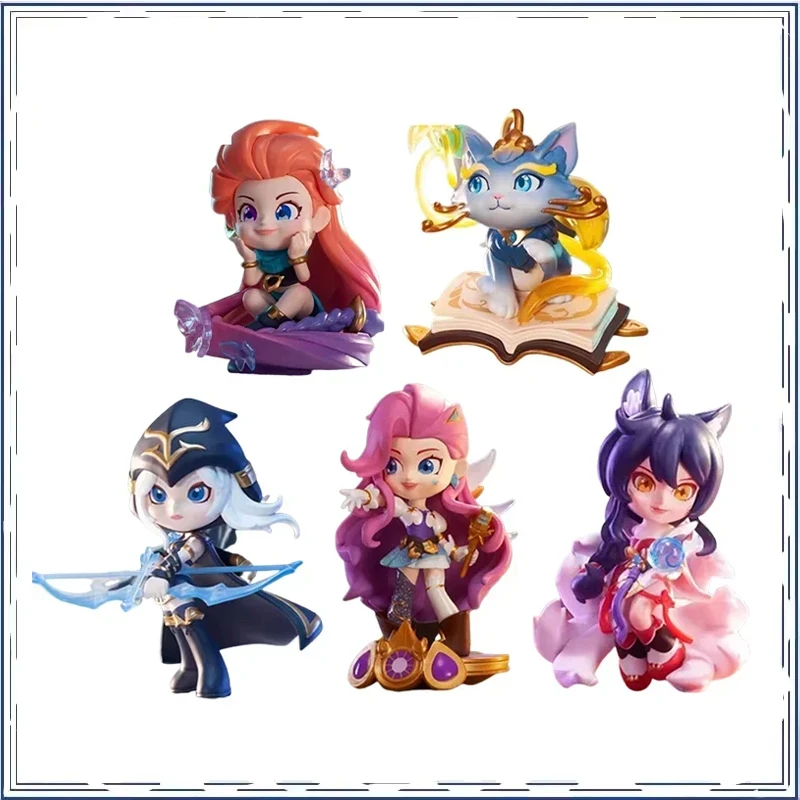 

League of Legends Ahri Ashe Ezreal Lulu Seraphine Yuumi Zoe Anime Action Figures Collect Model Toys Best Gift for Boy