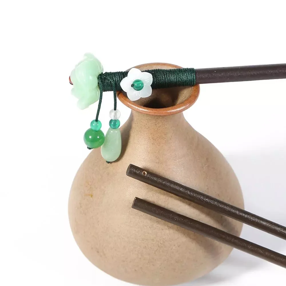 

18/15cm 5Pcs Simple Chinese Handmade Classical Blank Base DIY Hairpin Accessories Hair Stick Wooden Hairpin