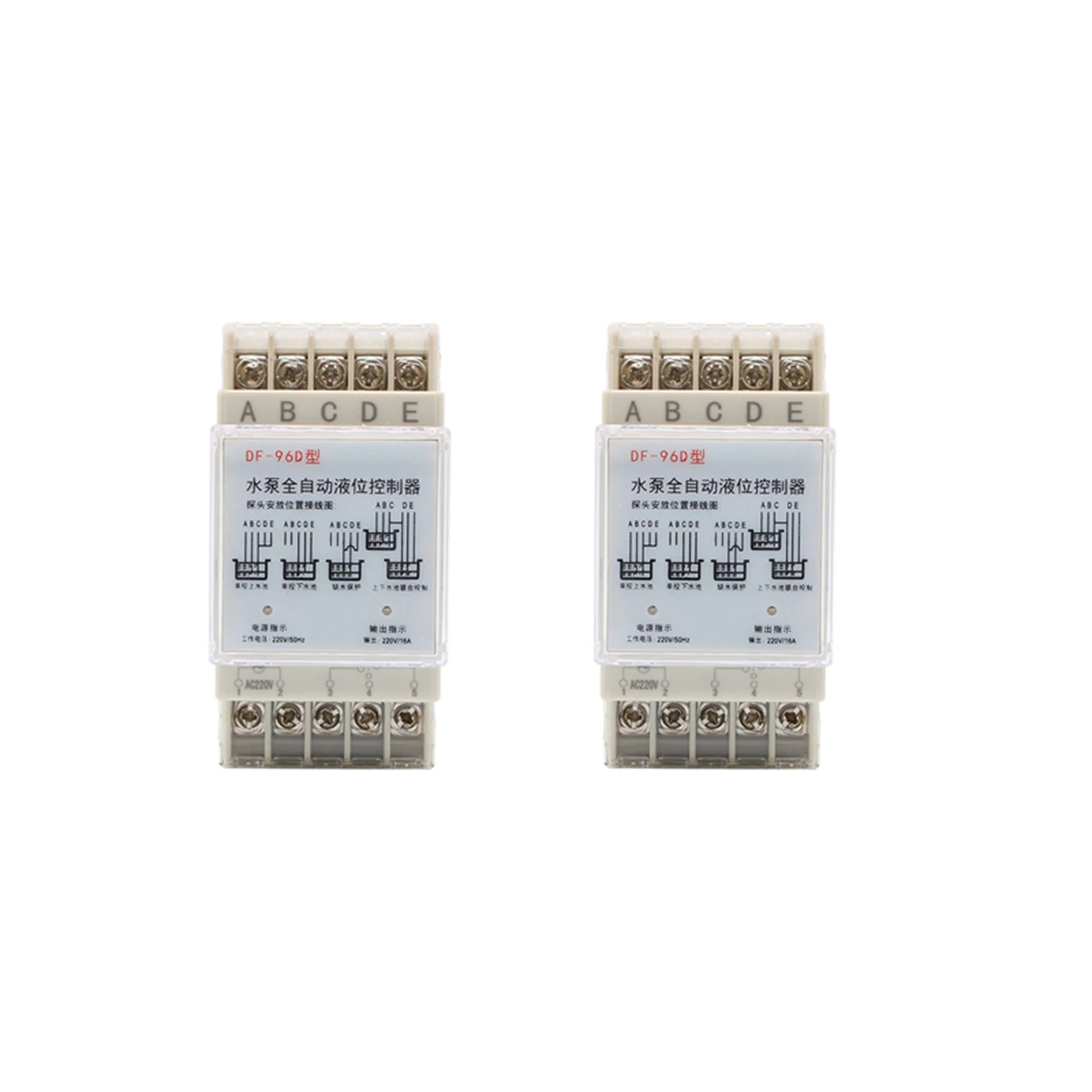 A84E-2X DF-96D Automatic Water Level Controller Pump Cistern Auto Liquid Switch 220V Relay Switch