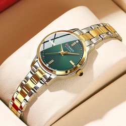 Curren Luxusmarke elegante Damen uhren wasserdichte Gold Quarzuhr Edelstahl armband Einfachheit Original Damen uhr