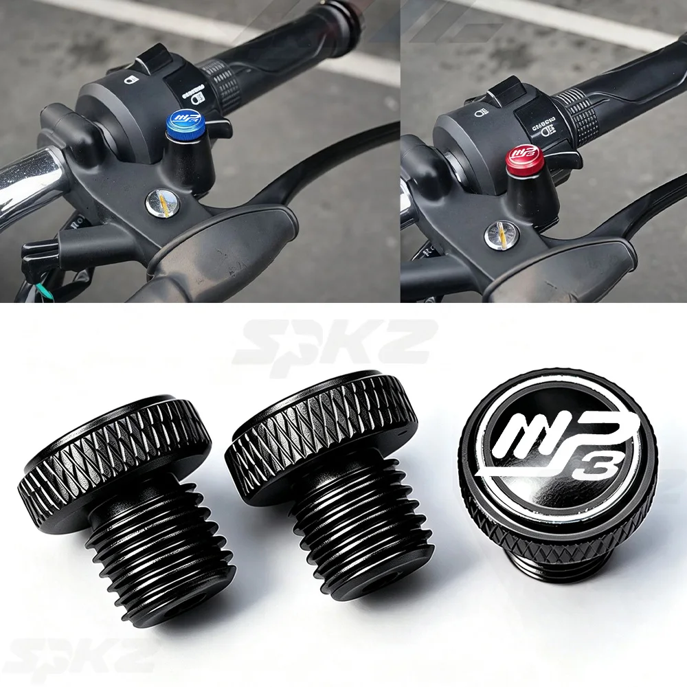 For Piaggio MP3 125 300 400 500 MP3125 MP3300 MP3500 M10*1.25 Motorcycle CNC Aluminum Mirror Hole Plugs Screws Bolts Cover Caps