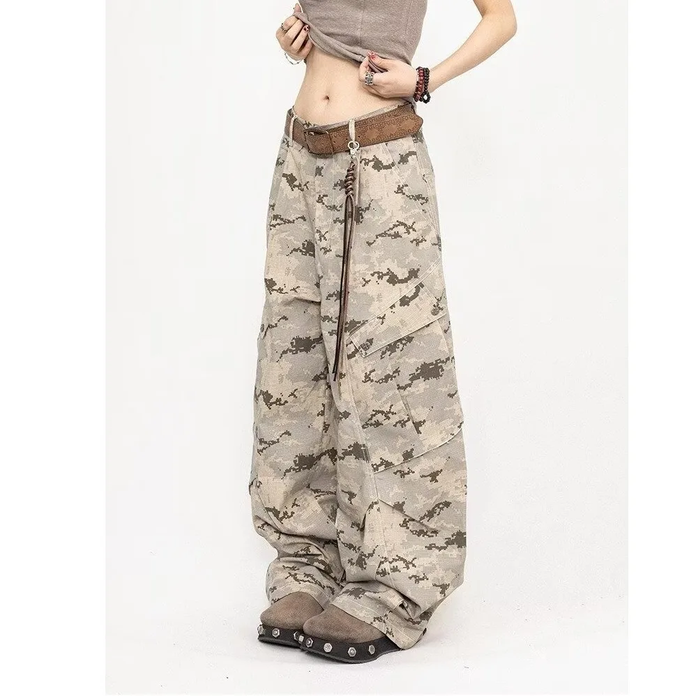 Y2k moda rua magro calças de brim femininas americano retro novo solto calças de carga feminino cintura alta básico chicly calças de perna reta