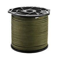 Paracord de 650 lb, 100m, 9 núcleos, 4mm, carrete de paracaídas táctico militar, cuerda para tienda, cordón para supervivencia al aire libre, Camping, pulsera DIY