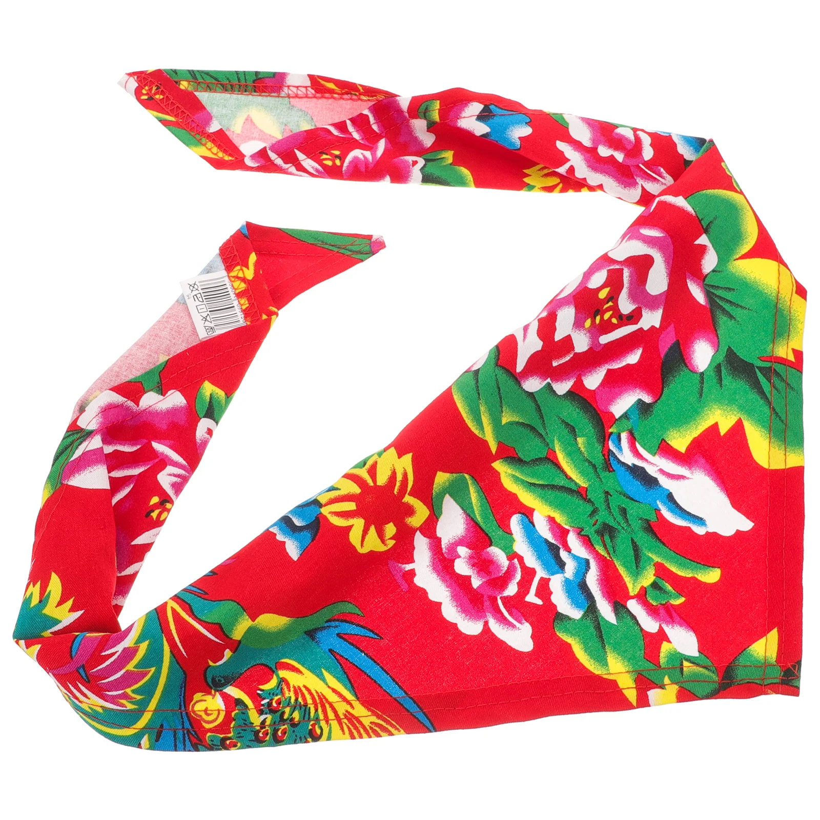 

Trendy Outdoor Cycling Headband Red Floral Pattern Comfortable Breathable Multifunctional Bandana Stylish Headwear Decorative